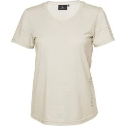 2022 Mountain Horse Womens Tyra Tech Top 4474103003 - Beige Melange