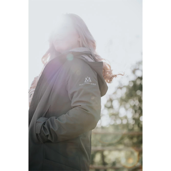 2022 Mountain Horse Womens Stella Softshell Parka 33250 - Green Colour Green - Image 2