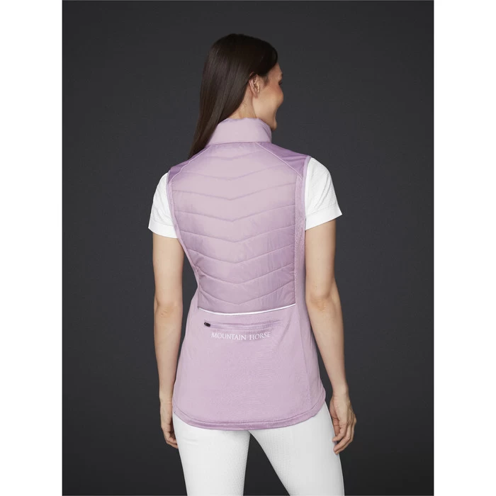 2023 Mountain Horse Womens Prime Hybrid Gilet 3423064 - Mauve Pink - Image 4