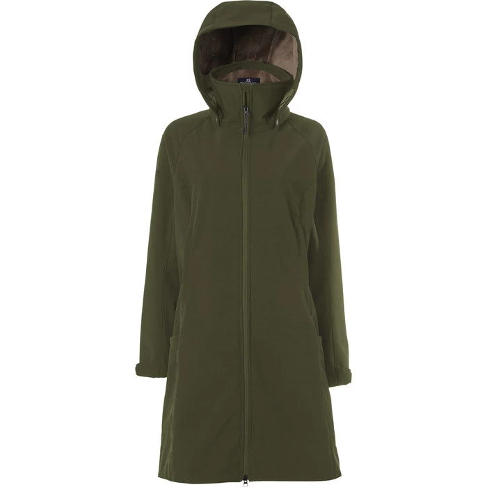2022 Mountain Horse Womens Stella Softshell Parka 33250 - Green Colour Green