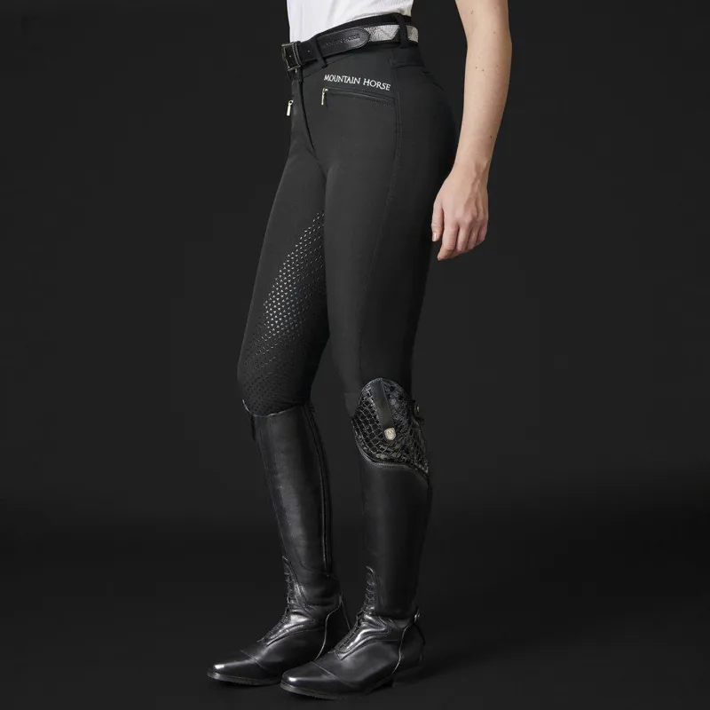 Mountain Horse Diana Silicone Full Seat Breeches Black - Image 3