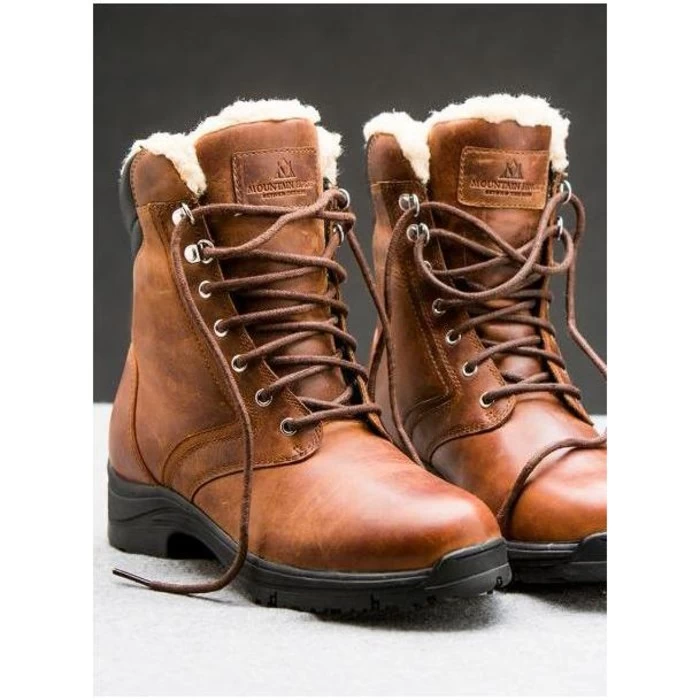 Mountain Horse Womens Snowy River Short Lace Boot - Brown - Image 3