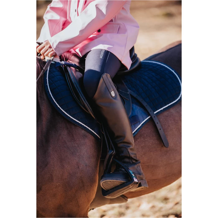 2022 Mountain Horse Junior Veganza Long Riding Boots - Black - Image 3
